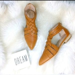 Boho Vibes Vegan Leather Shoes in Tan